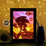 Sonic - Paper Cutting Light Box - LightBoxGoodman - LightboxGoodman