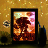 Sonic - Paper Cutting Light Box - LightBoxGoodman - LightboxGoodman