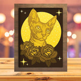 Sphinx Cat - Paper Cutting Light Box - LightBoxGoodman