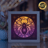 Spider Mandala – Paper Cut Light Box File - Cricut File - 8x8 inches - LightBoxGoodMan - LightboxGoodman