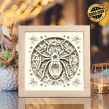 Spider Mandala – Paper Cut Light Box File - Cricut File - 8x8 inches - LightBoxGoodMan - LightboxGoodman