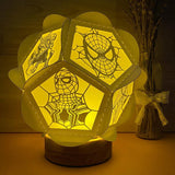 Spiderman - Pentagon 3D Lantern File - Cricut File - LightBoxGoodMan - LightboxGoodman