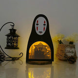 Spirited Away 1 - No Face Papercut Lightbox File - 8.3x5