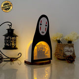 Spirited Away 1 - No Face Papercut Lightbox File - 8.3x5" - Cricut File - LightBoxGoodMan - LightboxGoodman