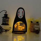 Spirited Away 3 - No Face Papercut Lightbox File - 8.3x5