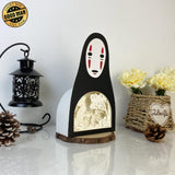 Spirited Away 3 - No Face Papercut Lightbox File - 8.3x5" - Cricut File - LightBoxGoodMan - LightboxGoodman