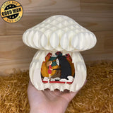 Spirited away Color- 3D Pop-up Light Box Mushroom File - Cricut File - LightBoxGoodMan - LightboxGoodman