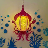 Squid - 3D Squid Lantern File - 9.8x7" - Cricut File - LightBoxGoodMan - LightboxGoodman