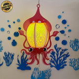 Squid - 3D Squid Lantern File - 9.8x7" - Cricut File - LightBoxGoodMan - LightboxGoodman