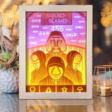 Squid Game - Paper Cut Light Box File - Cricut File - 20x26cm - LightBoxGoodMan