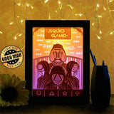 Squid Game - Paper Cutting Light Box - LightBoxGoodman - LightboxGoodman