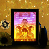 Squid Game - Paper Cutting Light Box - LightBoxGoodman - LightboxGoodman