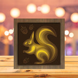 Squirrel 2 - Paper Cutting Light Box - LightBoxGoodman - LightboxGoodman