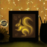 Squirrel 2 - Paper Cutting Light Box - LightBoxGoodman - LightboxGoodman