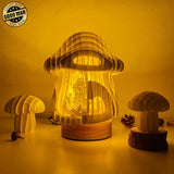 Squirrel - 3D Pop-up Light Box Mushroom File - Cricut File - LightBoxGoodMan - LightboxGoodman