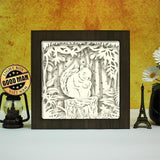 Squirrel– Paper Cut Light Box File - Cricut File - 8x8 inches - LightBoxGoodMan - LightboxGoodman