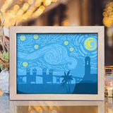 St Florida Van Gogh - Paper Cut Light Box File - Cricut File - 8x10 Inches - LightBoxGoodMan - LightboxGoodman