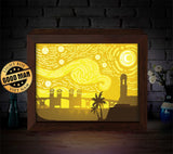 St Florida Van Gogh - Paper Cut Light Box File - Cricut File - 8x10 Inches - LightBoxGoodMan - LightboxGoodman