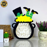 St.Patrick's Day 2 - St. Patrick's Pot Papercut Lightbox File - 7,5x7,7" - Cricut File - LightBoxGoodMan - LightboxGoodman