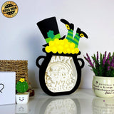 St.Patrick's Day 2 - St. Patrick's Pot Papercut Lightbox File - 7,5x7,7" - Cricut File - LightBoxGoodMan - LightboxGoodman