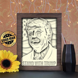 Stand With Trump - Paper Cutting Light Box - LightBoxGoodman - LightboxGoodman