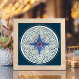 Star Mandala 2 – Paper Cut Light Box File - Cricut File - 20x20cm - LightBoxGoodMan