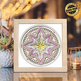 Star Mandala 2 – Paper Cut Light Box File - Cricut File - 20x20cm - LightBoxGoodMan - LightboxGoodman