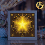 Star Mandala – Paper Cut Light Box File - Cricut File - 20x20cm - LightBoxGoodMan - LightboxGoodman