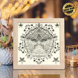 Star Mandala – Paper Cut Light Box File - Cricut File - 20x20cm - LightBoxGoodMan - LightboxGoodman