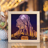 Star Wars 1 Square – Paper Cut Light Box File - Cricut File - 20x20cm - LightBoxGoodMan