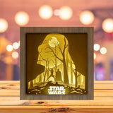 Star Wars 1 Square - Paper Cutting Light Box - LightBoxGoodman