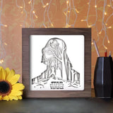 Star Wars 1 Square - Paper Cutting Light Box - LightBoxGoodman - LightboxGoodman