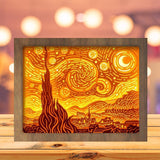 Starry Night - Paper Cutting Light Box - LightBoxGoodman - LightboxGoodman