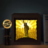 Statue Of Liberty 1 – Paper Cut Light Box File - Cricut File - 8x8 inches - LightBoxGoodMan - LightboxGoodman