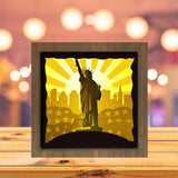 Statue Of Liberty 1 - Paper Cutting Light Box - LightBoxGoodman