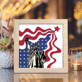 Statue Of Liberty 2 – Paper Cut Light Box File - Cricut File - 8x8 inches - LightBoxGoodMan - LightboxGoodman