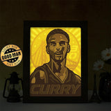 Stephen Curry – Paper Cut Light Box File - Cricut File - 20x26cm - LightBoxGoodMan - LightboxGoodman