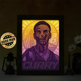 Stephen Curry – Paper Cut Light Box File - Cricut File - 20x26cm - LightBoxGoodMan - LightboxGoodman