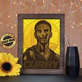 Stephen Curry - Paper Cutting Light Box - LightBoxGoodman - LightboxGoodman