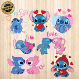 Stitch Valentine - Cricut File - Svg, Png, Dxf, Eps - LightBoxGoodMan - LightboxGoodman