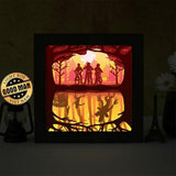 Strange Things 1 Square - Paper Cut Light Box File - Cricut File - 20x20cm - LightBoxGoodMan - LightboxGoodman