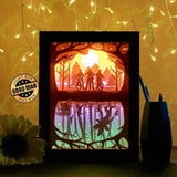 Stranger Things 1 - Paper Cutting Light Box - LightBoxGoodman - LightboxGoodman