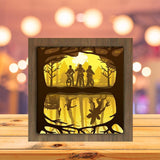 Stranger Things 1 Square - Paper Cutting Light Box - LightBoxGoodman