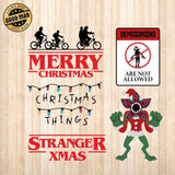 Stranger Things Xmas - Cricut File - Svg, Png, Dxf, Eps - LightBoxGoodMan - LightboxGoodman