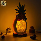 Succulent Plant 2 - Paper Cut Pineapple Light Box File - Cricut File - 14,3x28,7cm - LightBoxGoodMan - LightboxGoodman