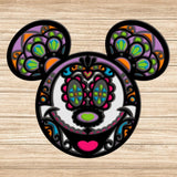 Sugar Skull Mickey  - Paper 3D Layered File - Cricut File - 20x17cm - LightBoxGoodMan