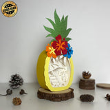 Summer 2 - Paper Cut Pineapple Light Box File - Cricut File - 14,3x28,7cm - LightBoxGoodMan - LightboxGoodman