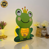 Summer Frog - Frog Papercut Lightbox File - 7.9x10.4" - Cricut File - LightBoxGoodMan - LightboxGoodman