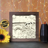 Summer Time 2 - Paper Cutting Light Box - LightBoxGoodman - LightboxGoodman