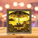 Summer Vacations - Paper Cutting Light Box - LightBoxGoodman - LightboxGoodman